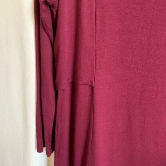 J.Jill Wearever Womens Layered Back Tunic Top Size Large Red Rayon Blend Jersey - Picture 4 of 9